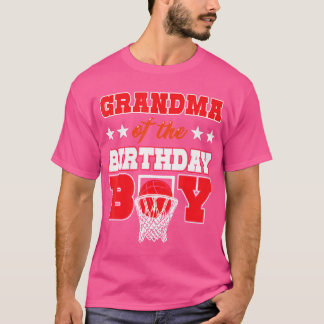 Basketball Party Grandma Of The Birthday Boy Balle T-Shirt