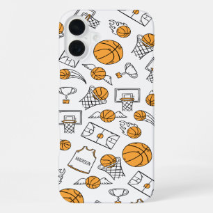 Basketball Pattern custom name phone cases