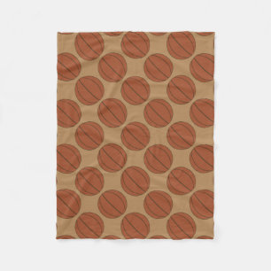 Basketball pattern small fleece blanket