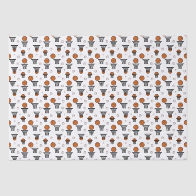  Basketball Pattern Tissue Paper (Front)