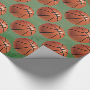 Basketball Pattern Wrapping Paper