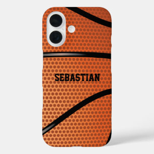 Basketball Personalised iPhone 16 Case