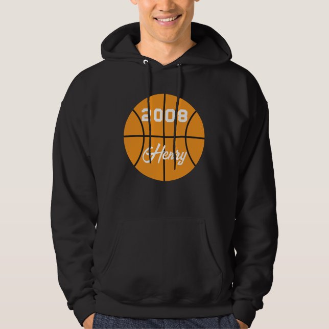 Basketball personalised  hoodie (Front)