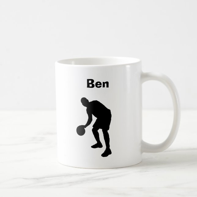 "Basketball" Personalised Mug (Right)