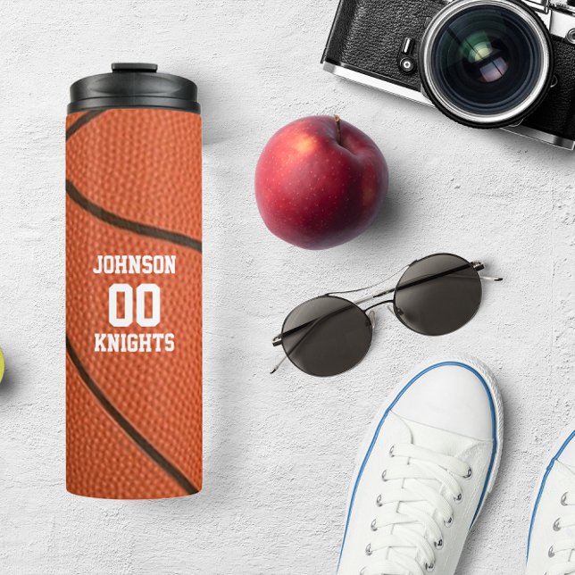 Basketball Personalised Thermal Tumbler (Creator Uploaded)