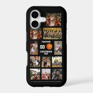 Basketball Photo Collage Black