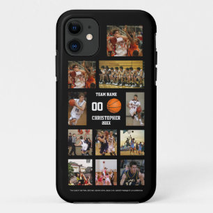 Basketball Photo Collage Black Case-Mate iPhone Case