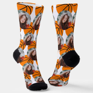 Basketball Photo Template Socks