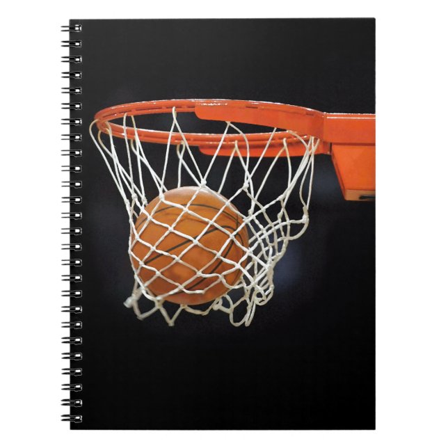 Basketball Plain Modern Chic Notebook (Front)