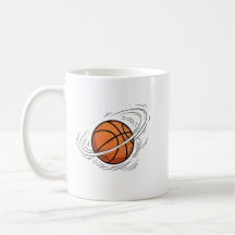 Basketball Planet Saturn Space Illustration