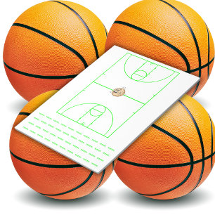 Basketball Playbook Green   Notepad