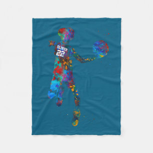 Basketball Player 1 Fleece Blanket