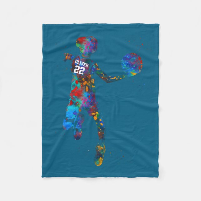 Basketball Player 1 Fleece Blanket (Front)
