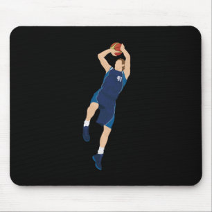 Basketball Player 3 Points Mouse Pad
