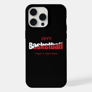 Basketball Player Abstract Swish - Word Art iPhone 15 Pro Max Case