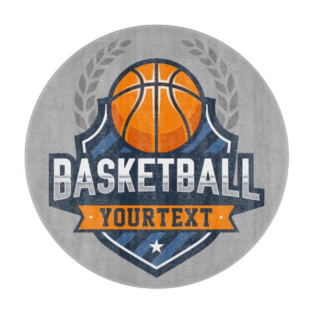 Basketball Player ADD NAME Varsity School Team Cutting Board (Front)