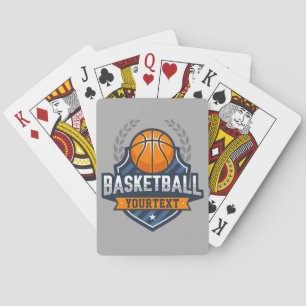 Basketball Player ADD NAME Varsity School Team Playing Cards