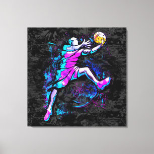Basketball Player - B-Ball Slam Dunk - Streetball Canvas Print