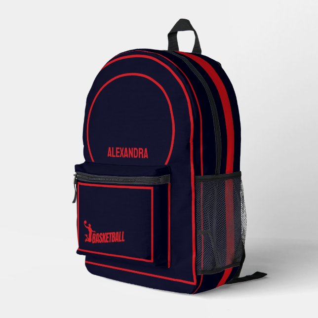 Basketball Player, Basketbal Team,Birthday Gift Printed Backpack (Back Corner Right)