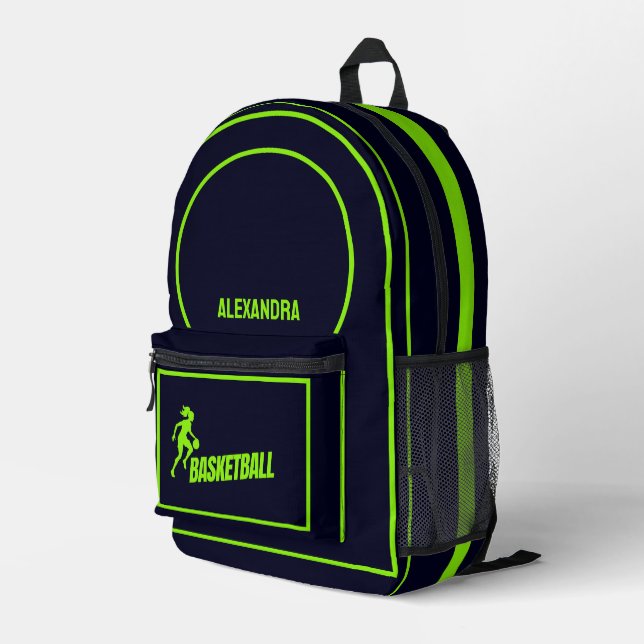 Basketball Player, Basketbal Team,Birthday Gift Printed Backpack (Back Corner Right)