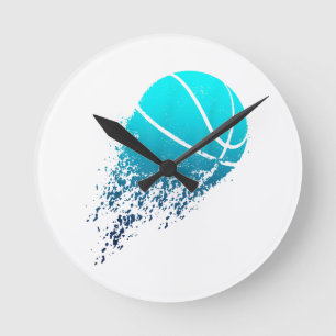 Basketball Player Bball Fan Baller Sports Round Clock