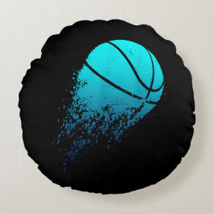 Basketball Player Bball Fan Baller Sports Round Cushion