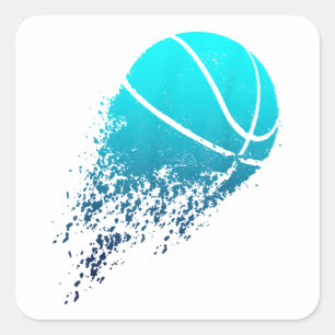 Basketball Player Bball Fan Baller Sports Square Sticker