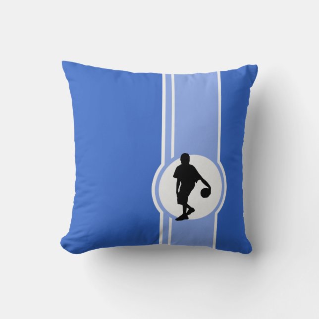 Basketball Player; Blue Cushion (Front)