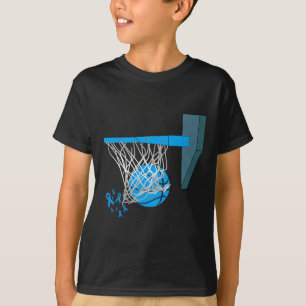 Basketball Player Blue Ribbon Diabetes Awareness S T-Shirt