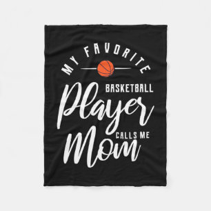 Basketball Player Calls Me Mum Fleece Blanket
