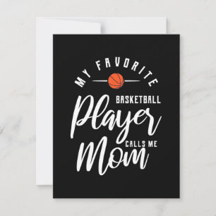 Basketball Player Calls Me Mum Thank You Card