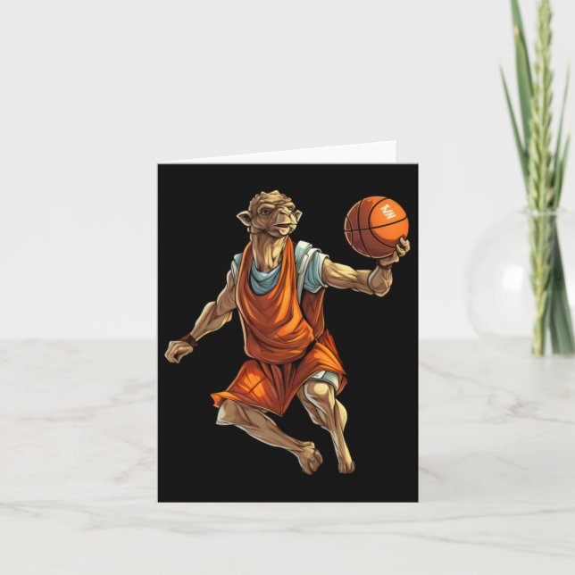 Basketball Player Camel  Card (Front)