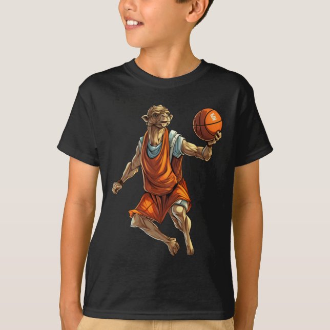 Basketball Player Camel  T-Shirt (Front)