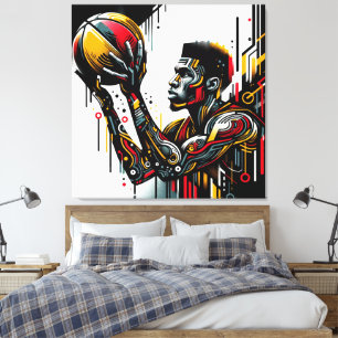 Basketball Player Canvas Print