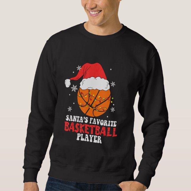 Basketball Player Christmas Basketball   Sweatshirt (Front)