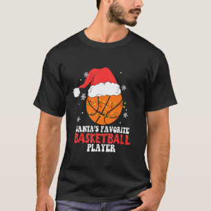 Basketball Player Christmas Basketball T-Shirt