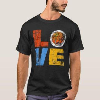 Basketball Player Coach Team Ball Vintage Distress T-Shirt