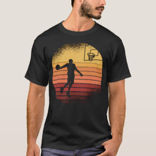Basketball Player Coach Team Dunk Vintage Distress T-Shirt