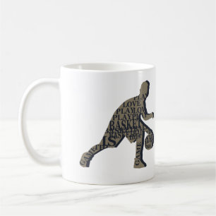 Basketball player coffee mug