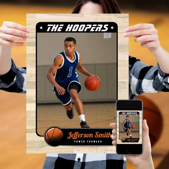 Basketball Player customisable Poster (A stylish way to build a unique basketball poster)