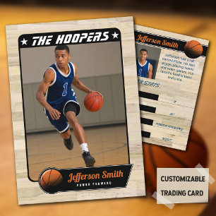 Basketball Player customisable Trading Card