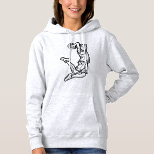 Basketball Player Doing Slam Dunk Dark Design Hoodie