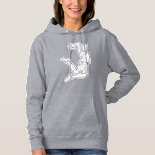Basketball Player Doing Slam Dunk Light Design Hoodie