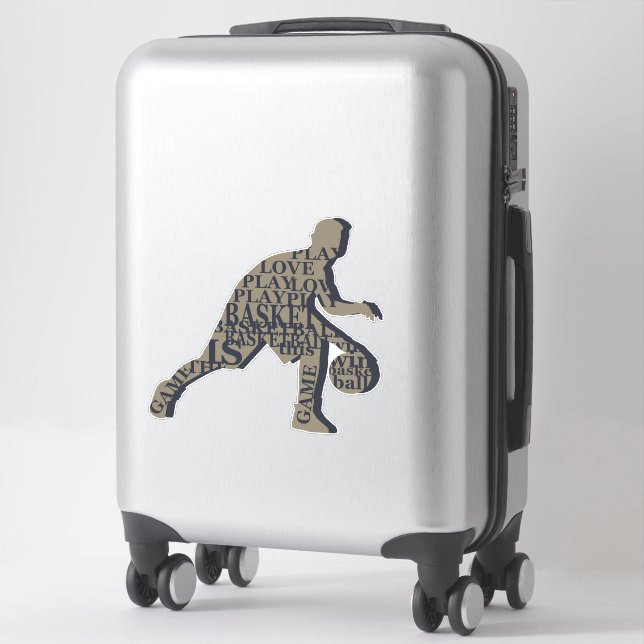 Basketball player dribbling  (Suitcase)