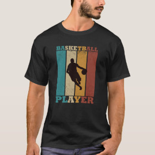 Basketball player dribbling vintage retro style T-Shirt