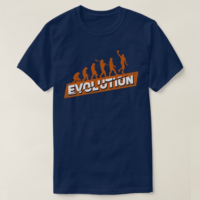 Basketball Player Evolution Gift  T-Shirt (Design Front)