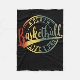 Basketball Player Fans College Basketball Coach  Fleece Blanket