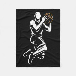 Basketball Player Fleece Blanket
