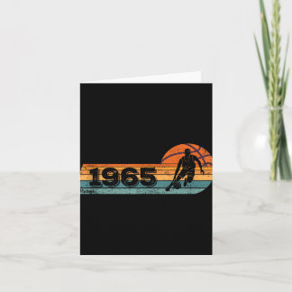 Basketball-player Game Vintage Born 1965 Birthday  Card