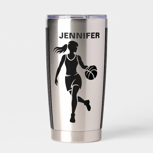 Basketball Player Girl, Basketball Girl  Birthday Insulated Tumbler (Front)